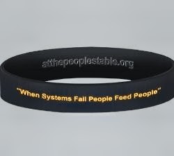Official black-and-gold At The People's Table bracelet